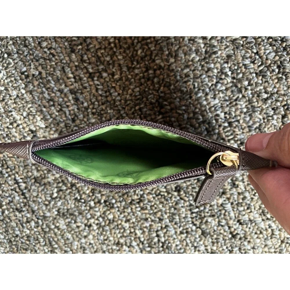 Tauck Brown Travel Coin Wallet Purse Recycled Material,